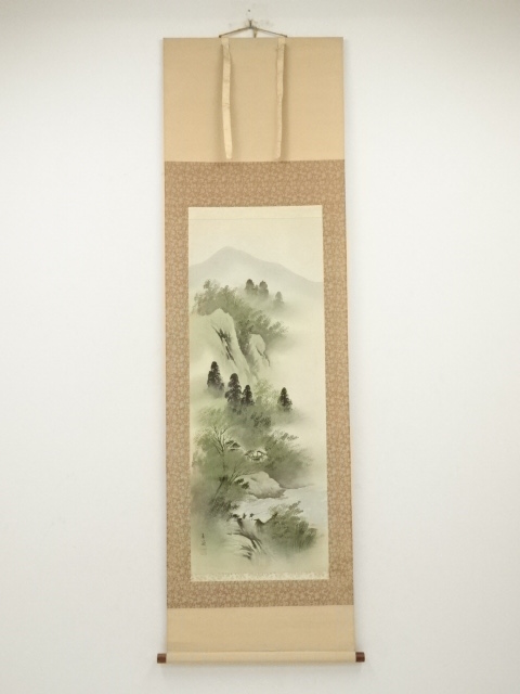 JAPANESE HANGING SCROLL / HAND PAINTED / LANDSCAPE